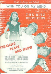 Straight, place and show 1938
