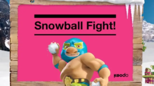 Snowball fight! (2012, interactive game)